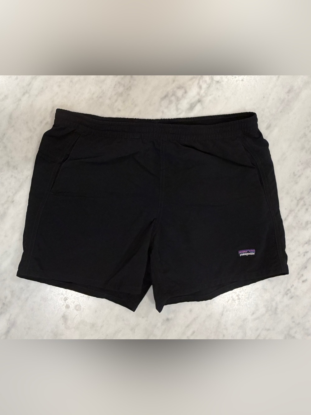Patagonia Black Women's Athletic Shorts with Logo